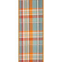 February Plaid Wired Edge Ribbon – Slate, 2.5" x 10 Yards