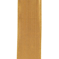 Brown & Gold Velvet Touch Deluxe Ribbon – 2.5" x 5 Yards
