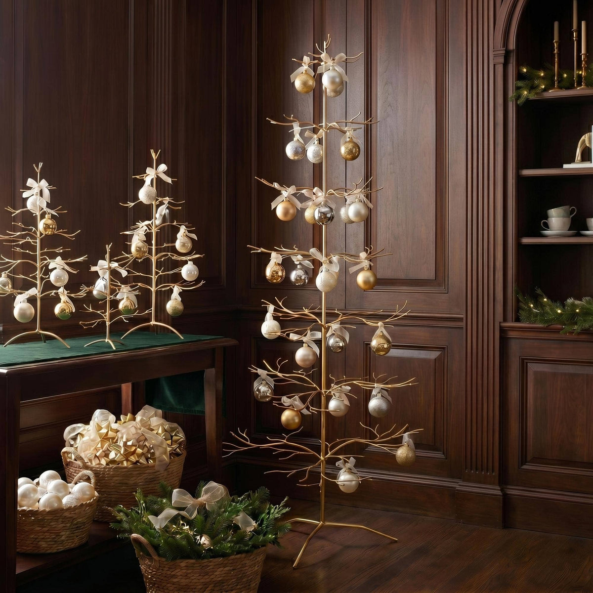 Ornament Trees: Gold / 36"