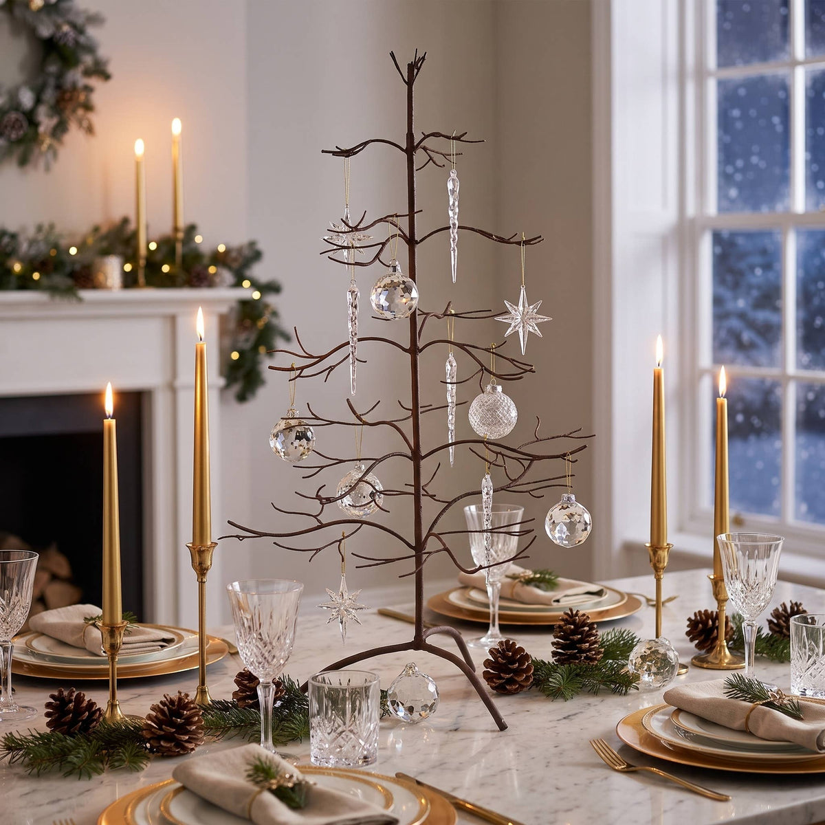 Ornament Trees: Gold / 36"