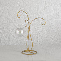 Gold & Silver 3 Arm Ornament Trees: Gold