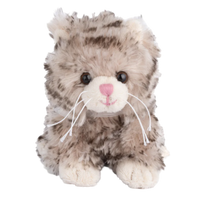 Bukowski plush kitty, Little Maciek stuffed animal, gray plush cat toy, small stuffed cat, 6 inch plush kitten, cuddly kitty toy, bedtime stuffed animal cat, soft plush cat gift, snuggle kitten for kids, Bukowski gray cat plush

