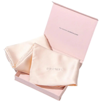 DROWSY Sunset Pink Silk Satin Pillowcase