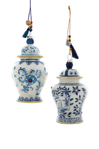 Ginger Jar Blue and White Chinoiserie Ornament