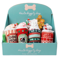 Haute Diggity Dog Christmas plush squeaker dog toy collection