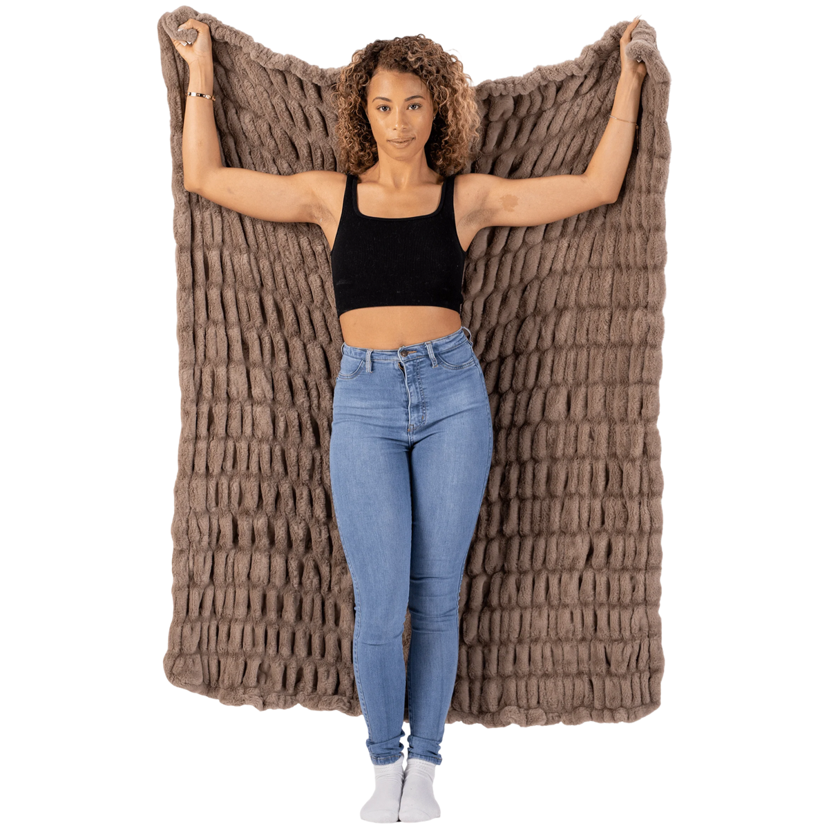 Keiki Co Cloud Blanket – Adult Size, Mocha