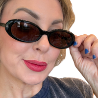 Heaven Mayhem Esme Sunglasses | Black Frame with Brown Lens