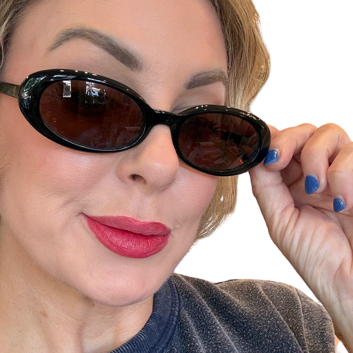 Heaven Mayhem Esme Sunglasses | Black Frame with Brown Lens