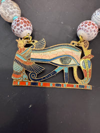 Made in the Deep South | Egyptian Eye Enamel & Agate Necklace