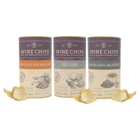 Wine Chips Salt of the Earth Collection | Gourmet Wine Pairing Chips, Set of 3