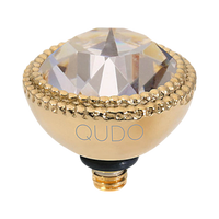 QUDO Fabero Crystal Jewelry Topper – Gold