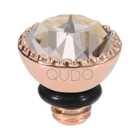 QUDO Ghiare Crystal Jewelry Topper – Rose Gold
