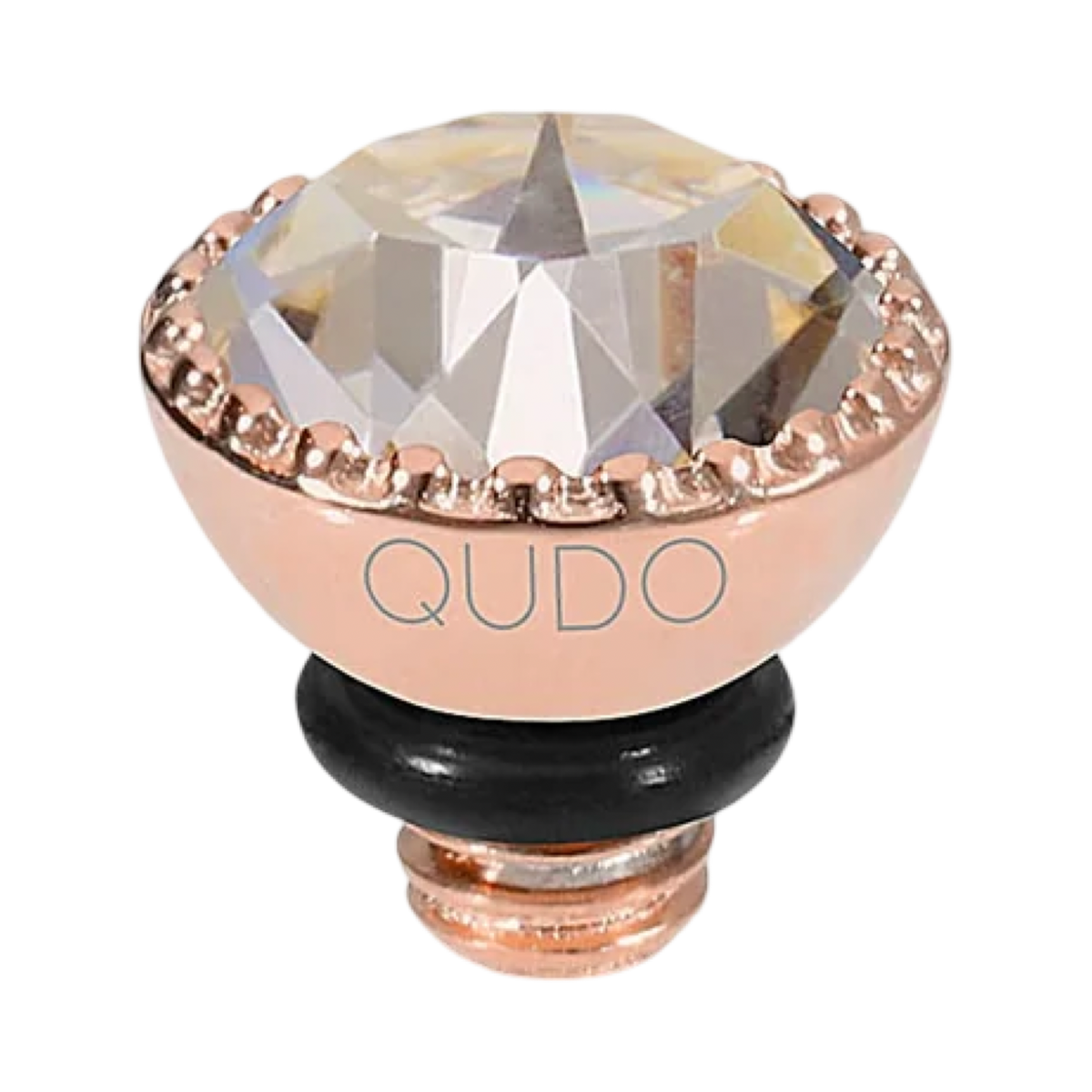 QUDO Ghiare Crystal Jewelry Topper – Rose Gold