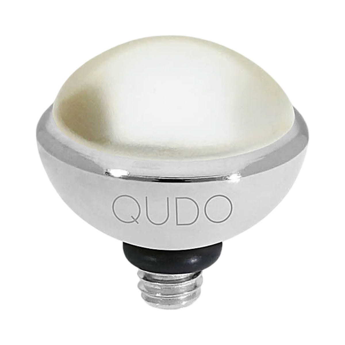 QUDO Bottone Crystal Jewelry Topper – Silver