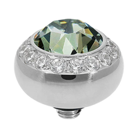 QUDO Tondo Deluxe Crystal Jewelry Topper – Silver