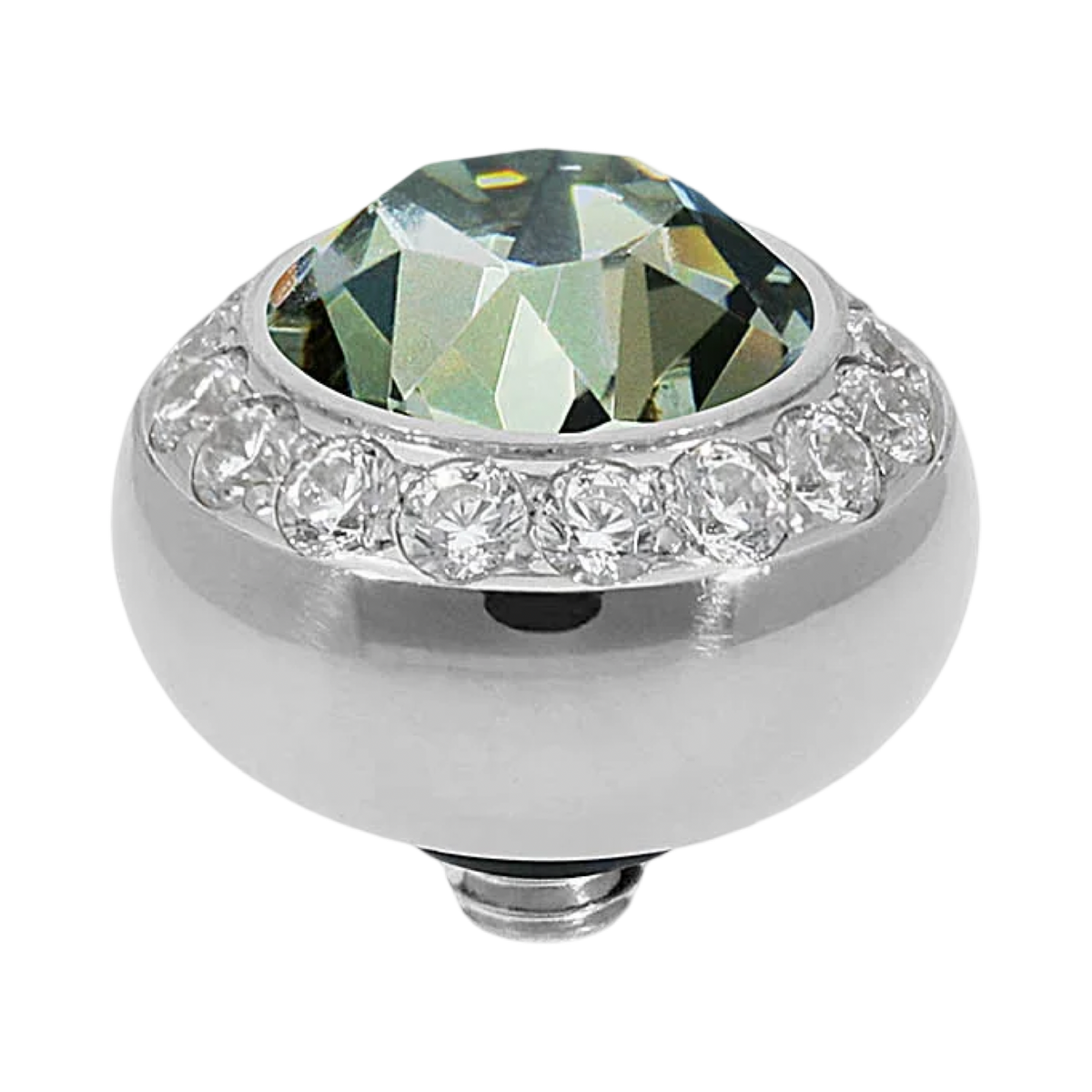 QUDO Tondo Deluxe Crystal Jewelry Topper – Silver