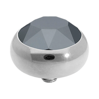 QUDO Sesto Crystal Jewelry Topper – Silver