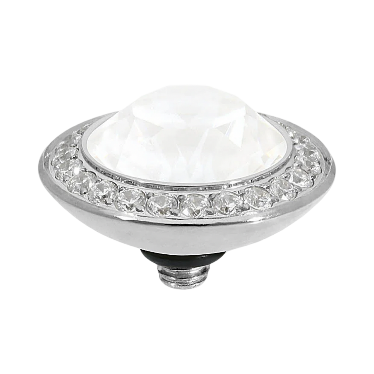 QUDO Tondo Deluxe Crystal Jewelry Topper – Silver