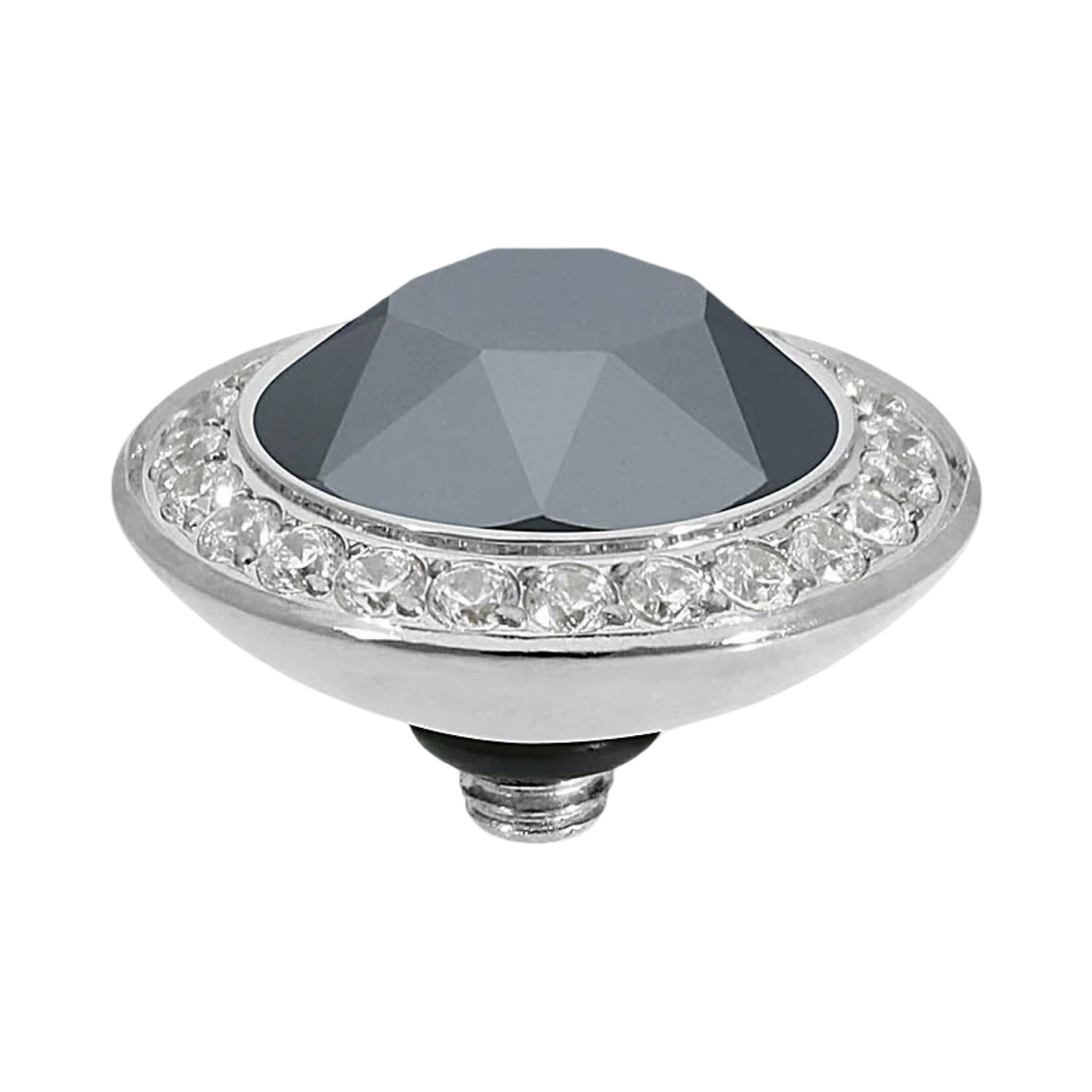 QUDO Tondo Deluxe Crystal Jewelry Topper – Silver
