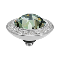 QUDO Tondo Deluxe Crystal Jewelry Topper – Silver
