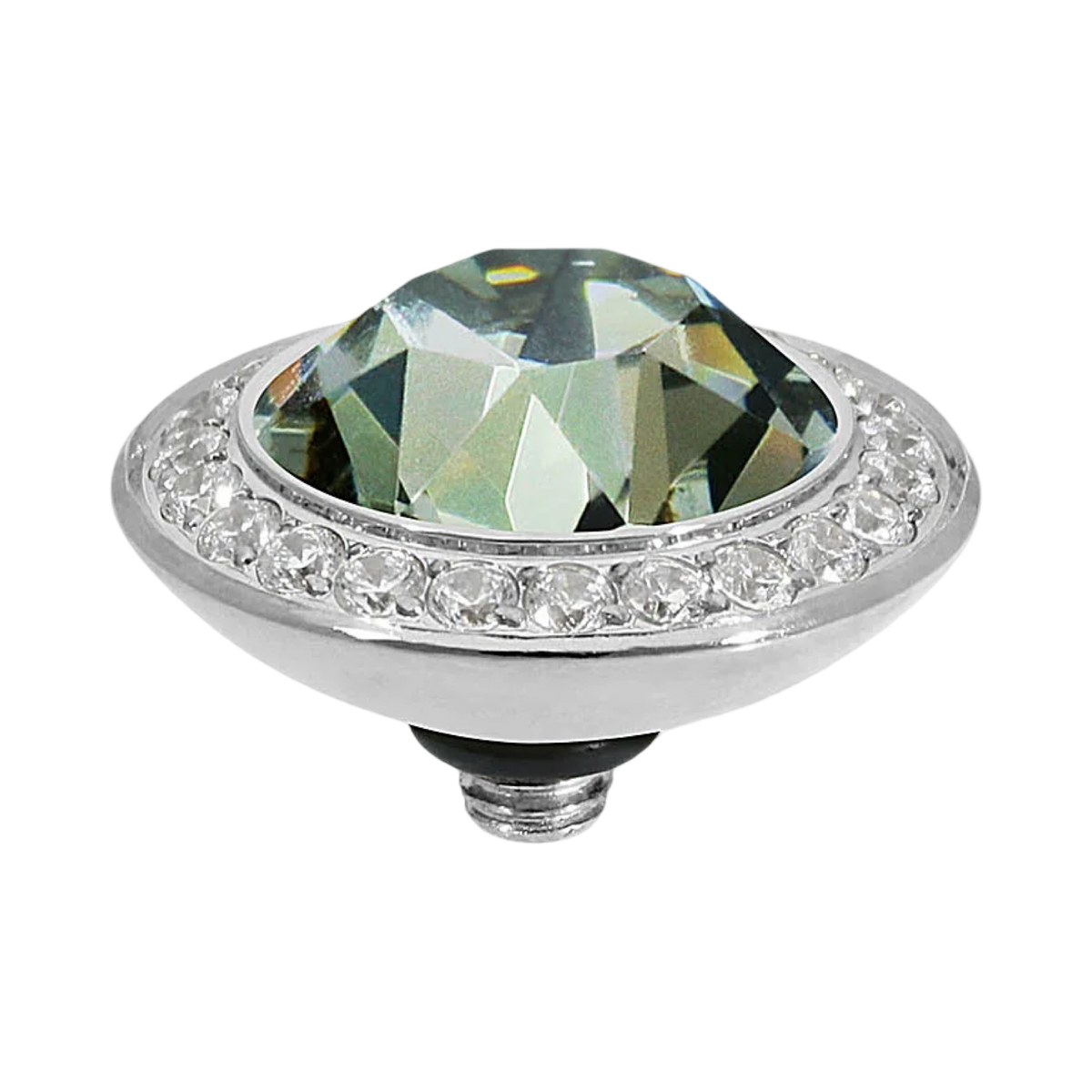 QUDO Tondo Deluxe Crystal Jewelry Topper – Silver