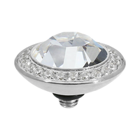 QUDO Tondo Deluxe Crystal Jewelry Topper – Silver