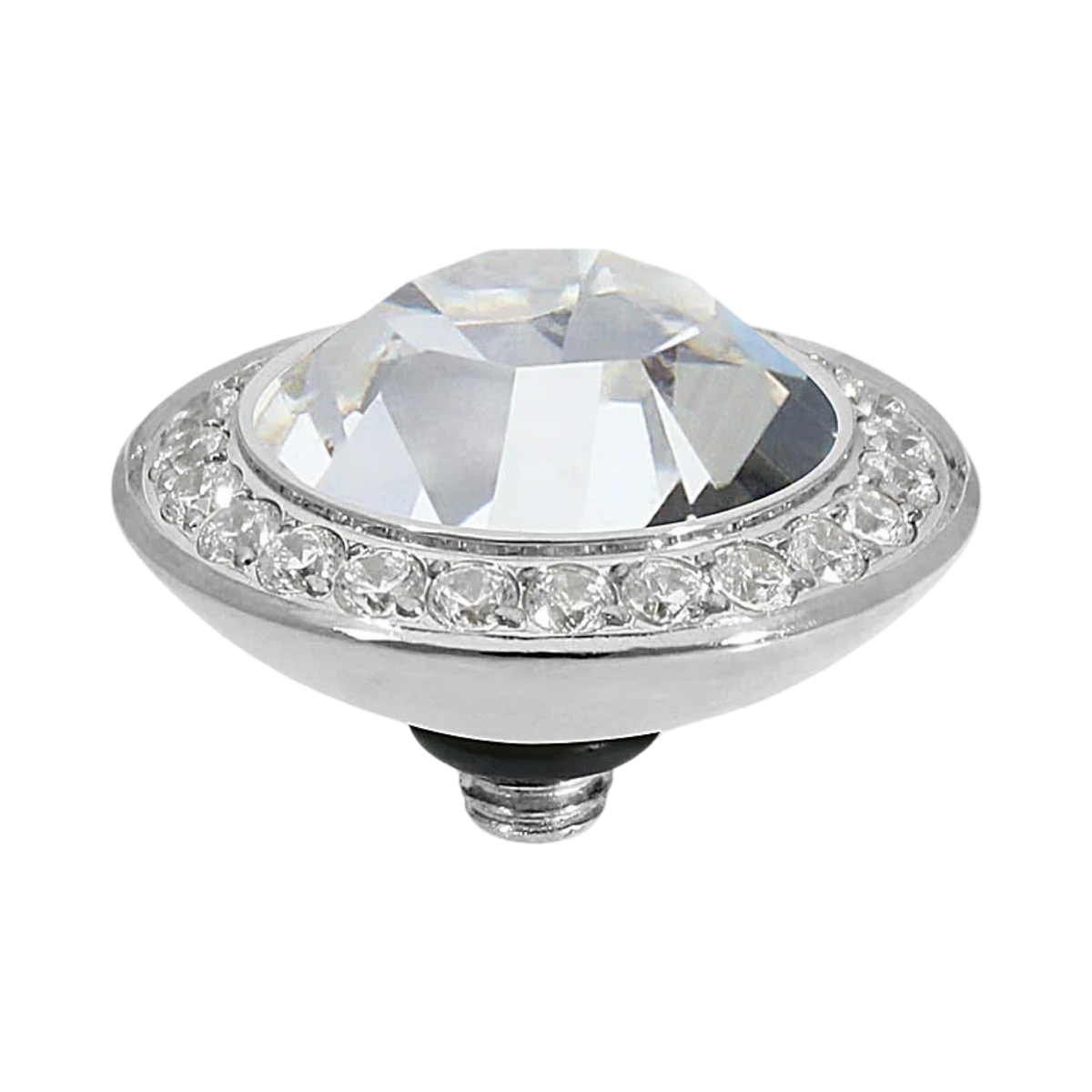 QUDO Tondo Deluxe Crystal Jewelry Topper – Silver