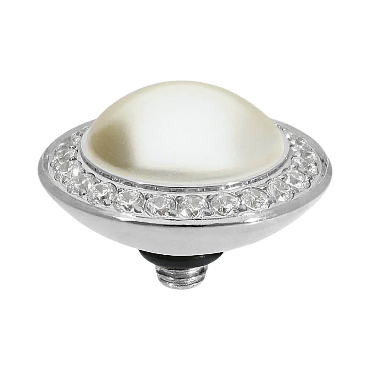 QUDO Tondo Deluxe Crystal Jewelry Topper – Silver