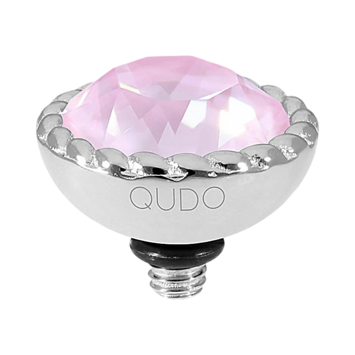 QUDO Bocconi Crystal Jewelry Topper – Silver