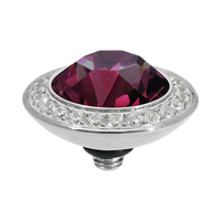 QUDO Tondo Deluxe Crystal Jewelry Topper – Silver