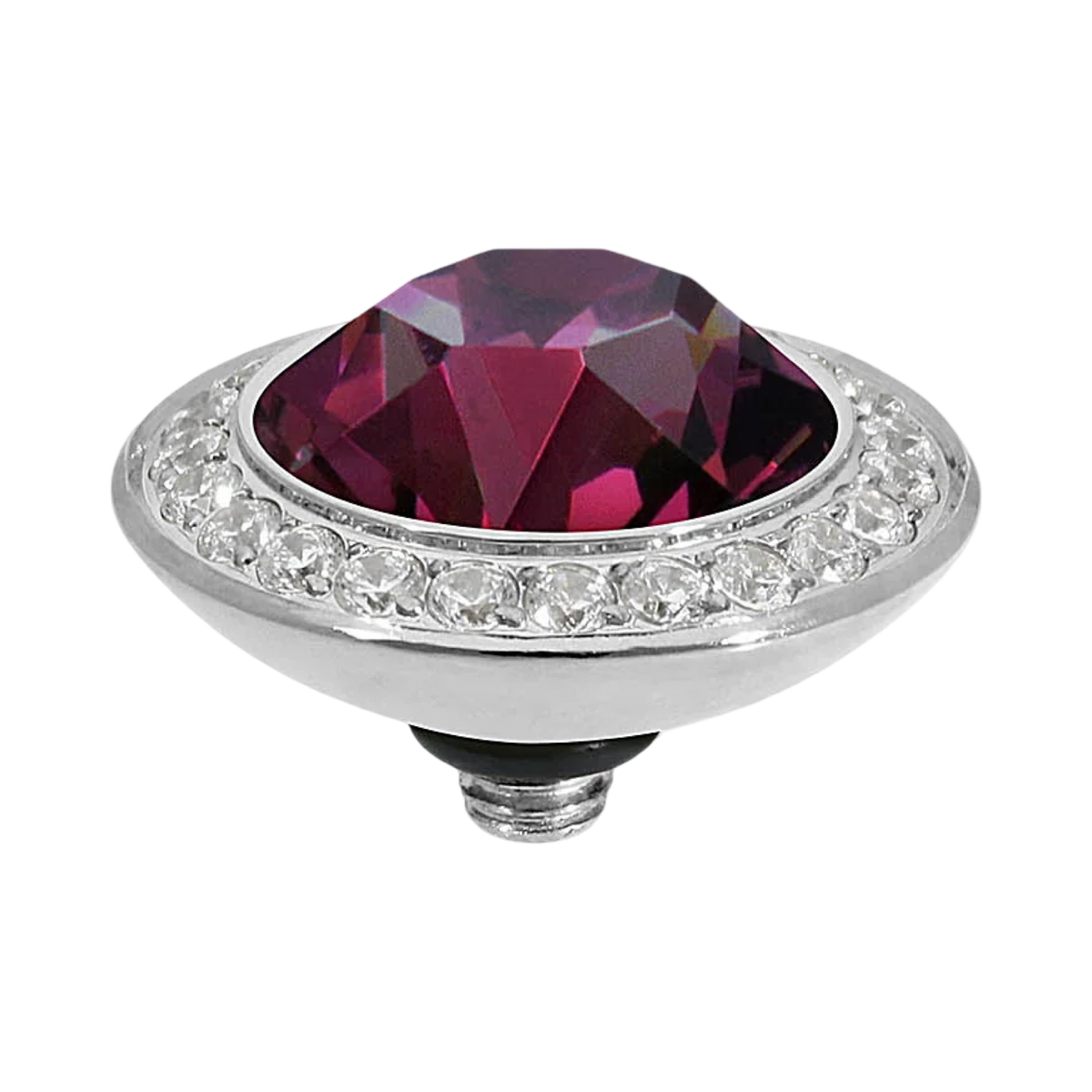 QUDO Tondo Deluxe Crystal Jewelry Topper – Silver