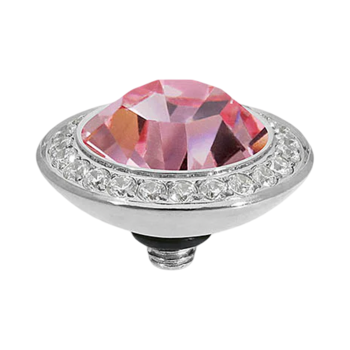 QUDO Tondo Deluxe Crystal Jewelry Topper – Silver