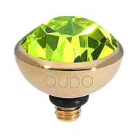 QUDO Bottone Crystal Jewelry Topper – Gold