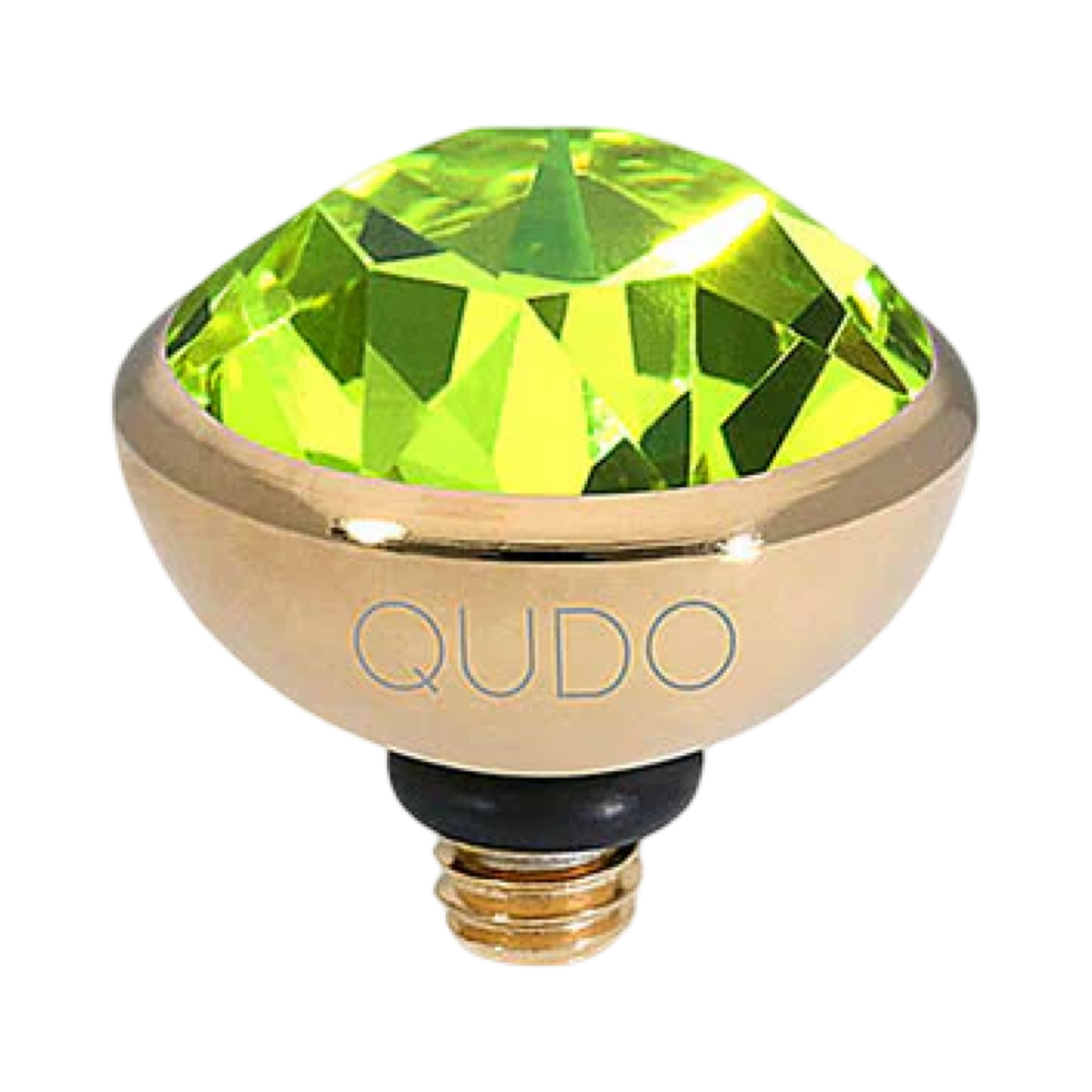 QUDO Bottone Crystal Jewelry Topper – Gold