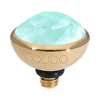 QUDO Bottone Crystal Jewelry Topper – Gold