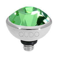 QUDO Bottone Crystal Jewelry Topper – Silver