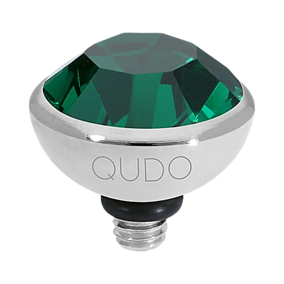QUDO Bottone Crystal Jewelry Topper – Silver