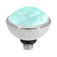 QUDO Bottone Crystal Jewelry Topper – Silver