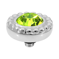 QUDO Ghiare Crystal Jewelry Topper – Silver