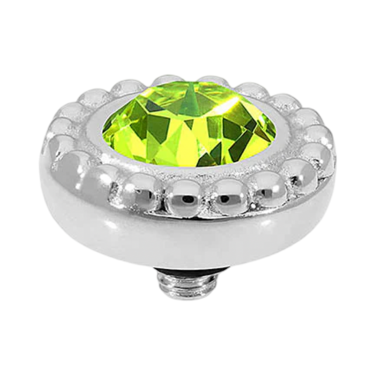 QUDO Ghiare Crystal Jewelry Topper – Silver