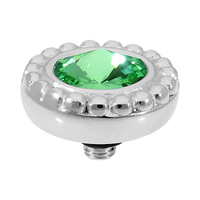 QUDO Ghiare Crystal Jewelry Topper – Silver