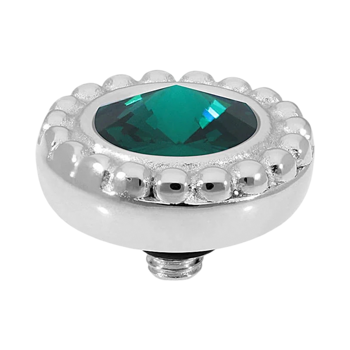 QUDO Ghiare Crystal Jewelry Topper – Silver