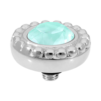 QUDO Ghiare Crystal Jewelry Topper – Silver