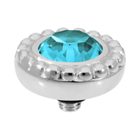 QUDO Ghiare Crystal Jewelry Topper – Silver
