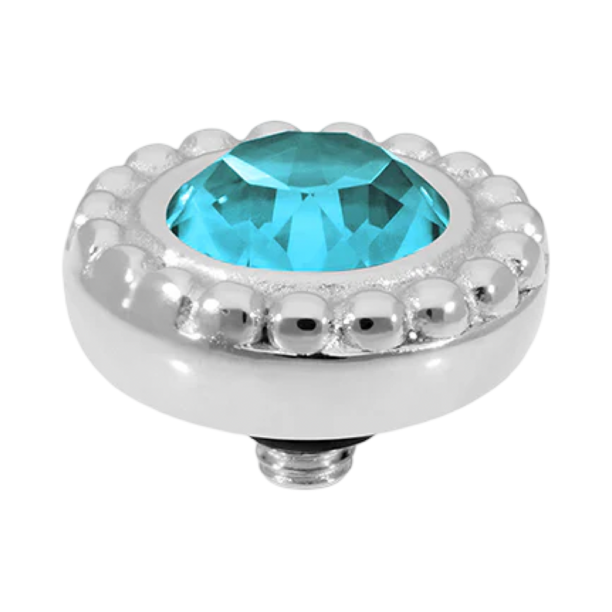 QUDO Ghiare Crystal Jewelry Topper – Silver