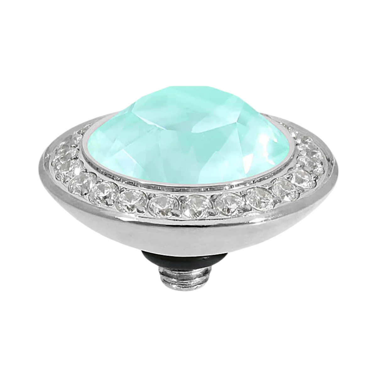 QUDO Tondo Deluxe Crystal Jewelry Topper – Silver