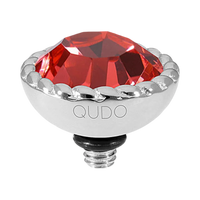 QUDO Bocconi Crystal Jewelry Topper – Silver