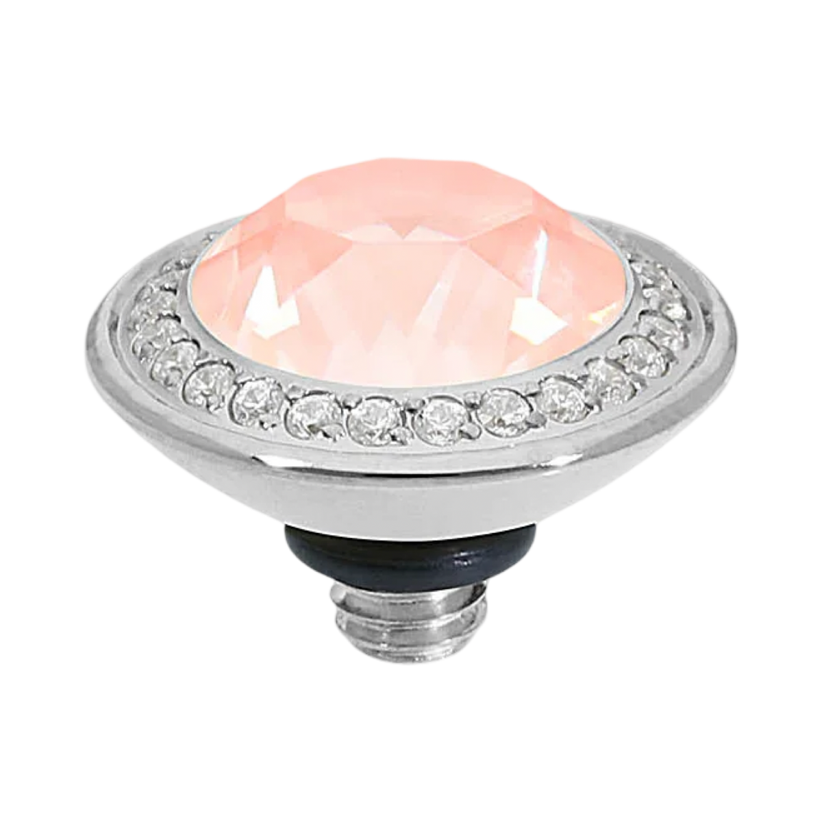 QUDO Tondo Deluxe Crystal Jewelry Topper – Silver