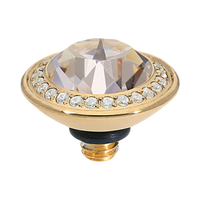 QUDO Tondo Deluxe Interchangeable Jewelry Topper | Gold