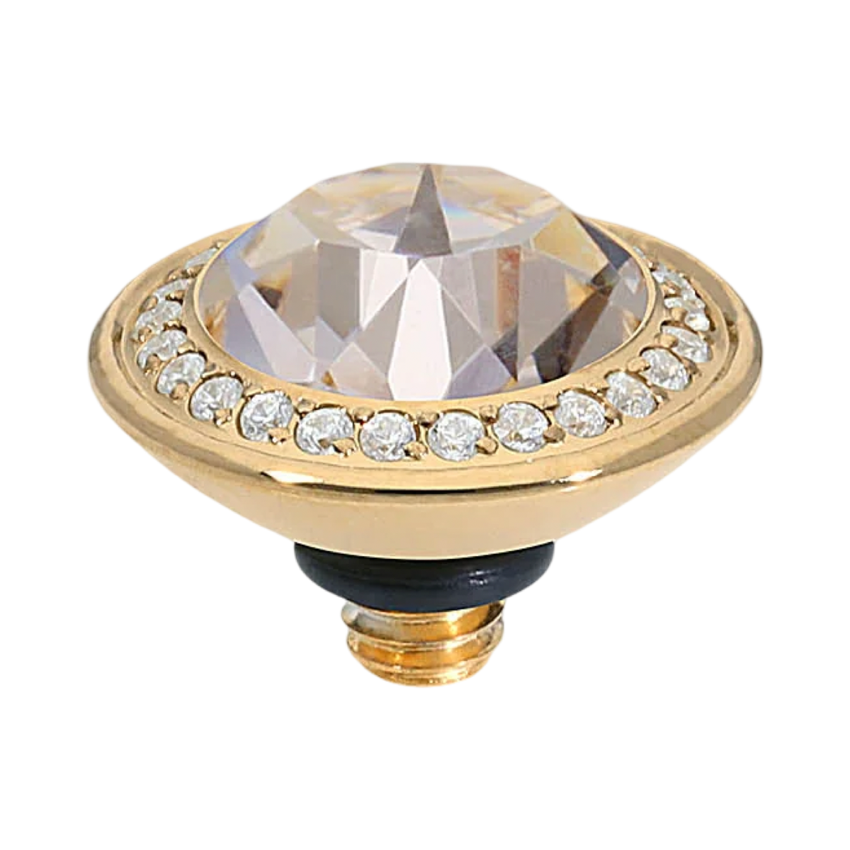 QUDO Tondo Deluxe Interchangeable Jewelry Topper | Gold